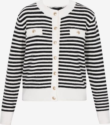 melns DreiMaster Klassik Adīta jaka: no priekšpuses