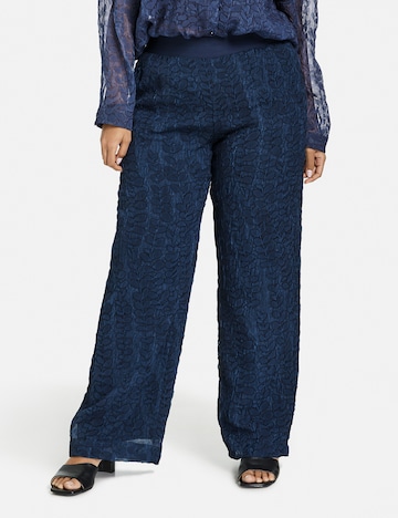 SAMOON Regular Pants in Blue: front