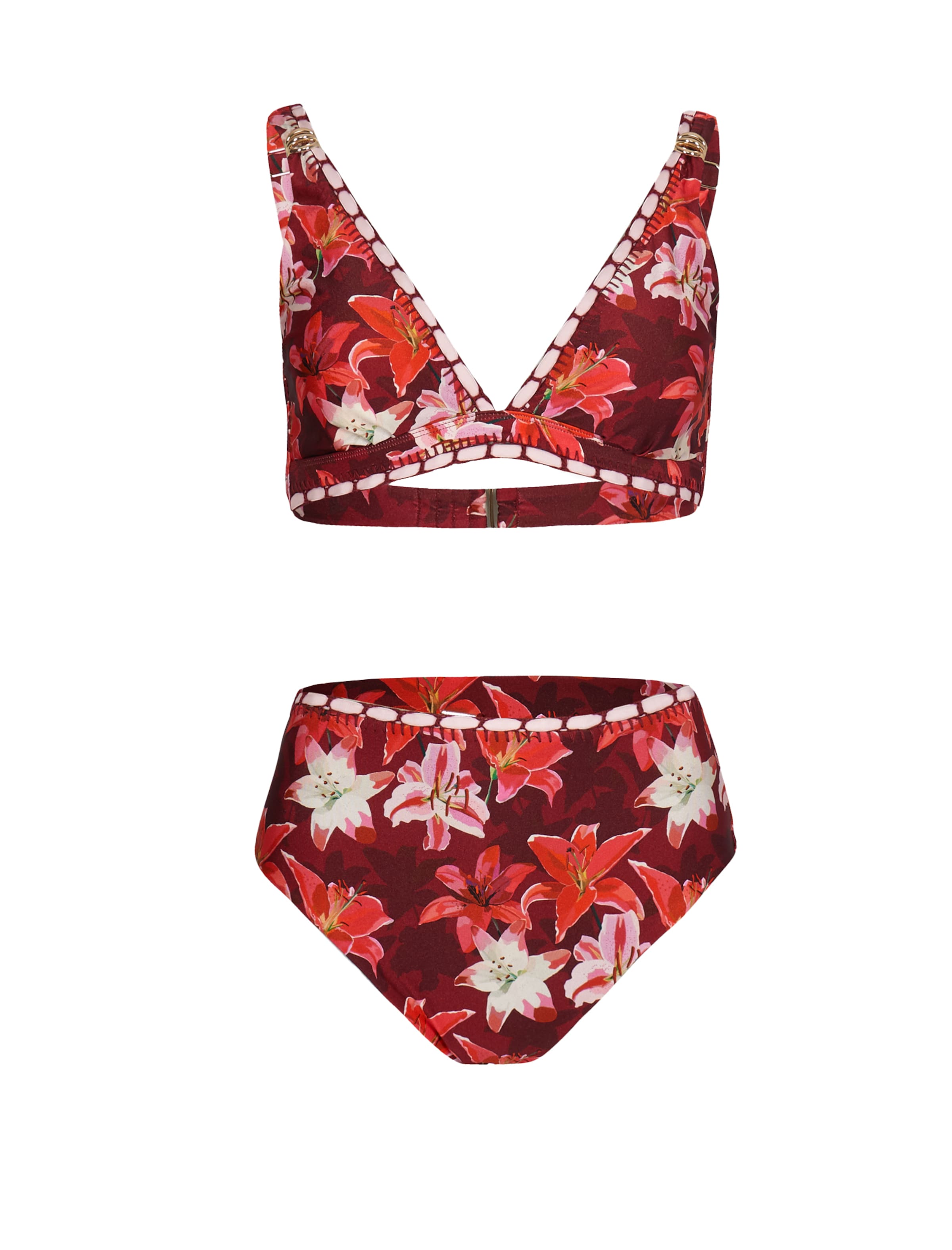 South Beach Bikini värissä roosa / punainen / viininpunainen, Tuotenäkymä