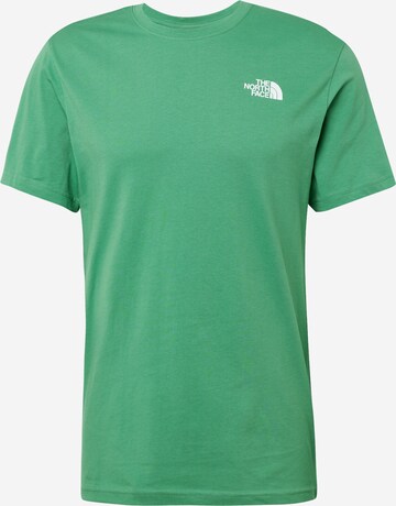 Coupe regular T-Shirt fonctionnel 'Redbox' THE NORTH FACE en vert : devant