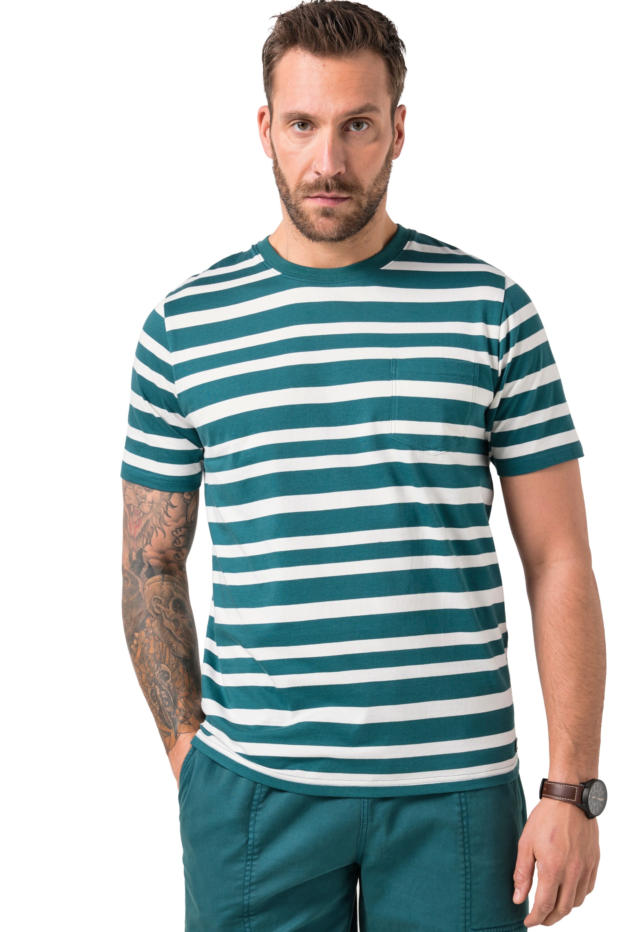 JP1880 Shirt in Blauw: voorkant