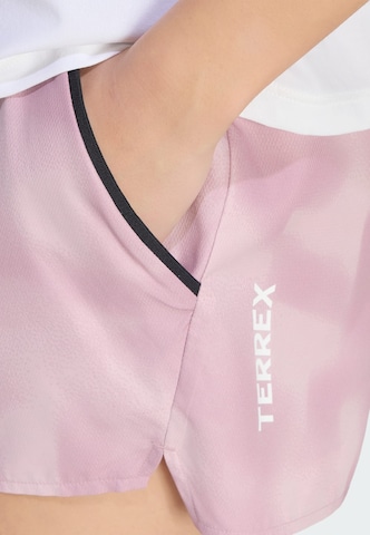 ADIDAS TERREX Normální Outdoorové kalhoty 'MT' – fialová