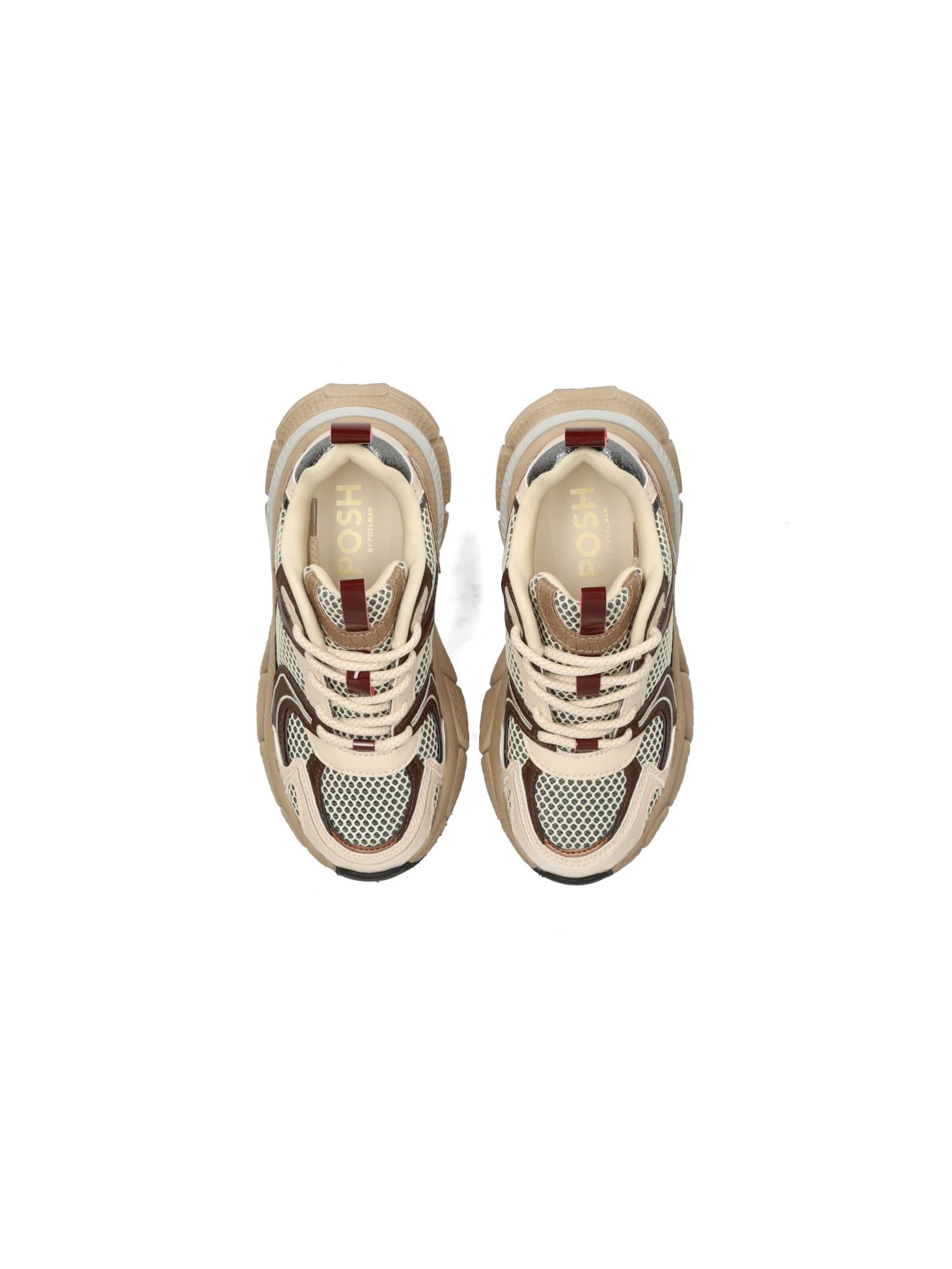 POSH by Poelman Sneakers 'Lola' in Beige