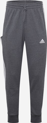 ADIDAS SPORTSWEAR Workout Pants 'Essentials' in Grey: front