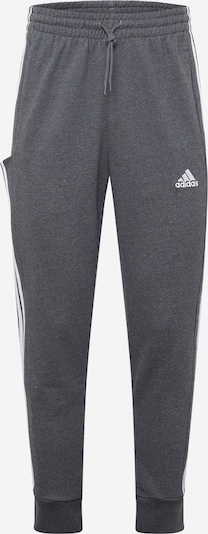 ADIDAS SPORTSWEAR Sportske hlače 'Essentials' u tamo siva / bijela, Pregled proizvoda