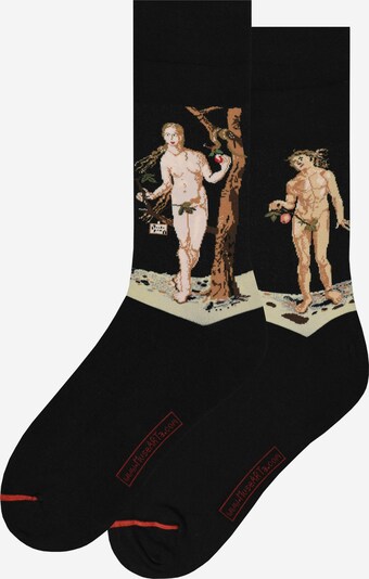 MuseARTa Socken ' Adam And Eve ' in mischfarben / schwarz, Produktansicht