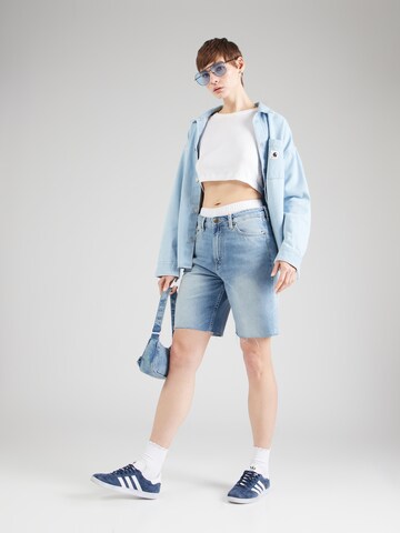 WEEKDAY Loosefit Shorts 'Monterey' in Blau