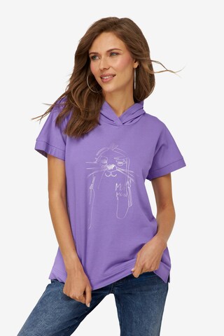 Sweat-shirt LAURASØN en violet : devant