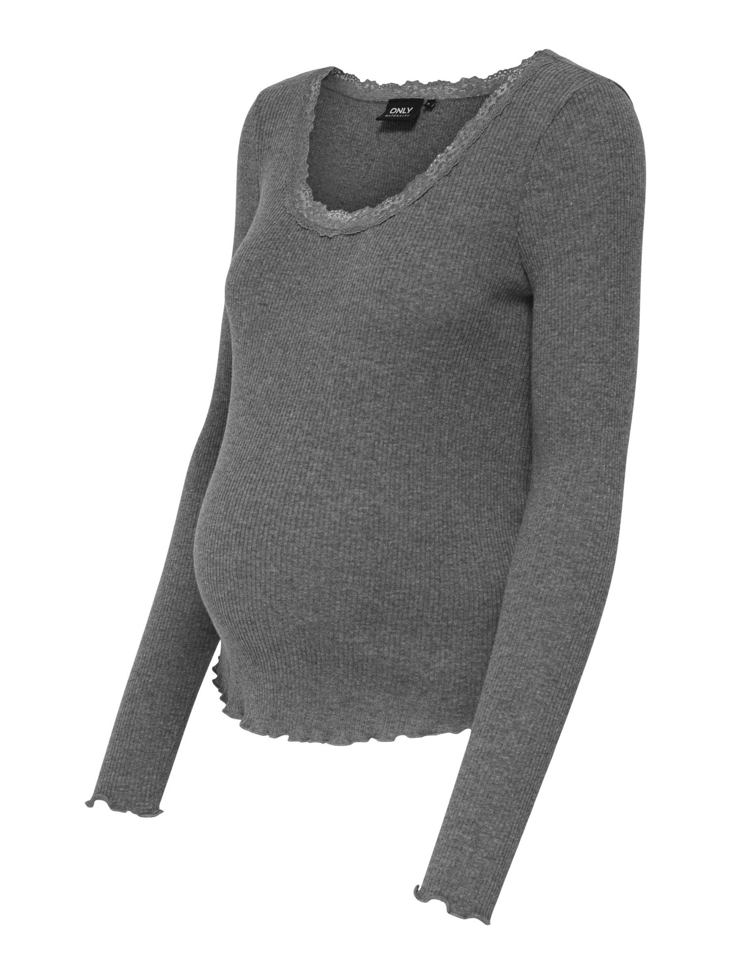 Only Maternity Shirt 'OLMXena' in Grijs