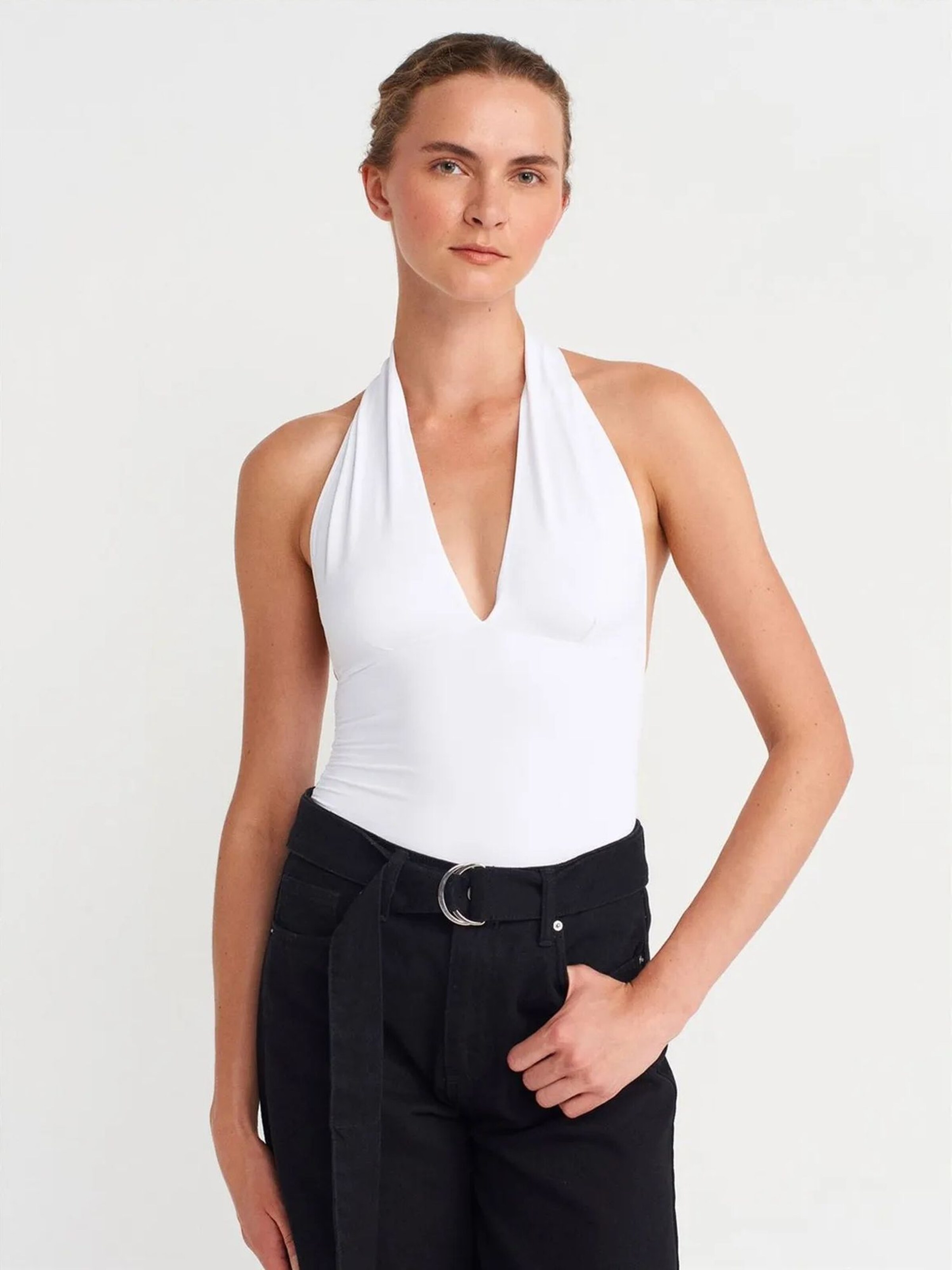 Dilvin - Blusa em branco: frente