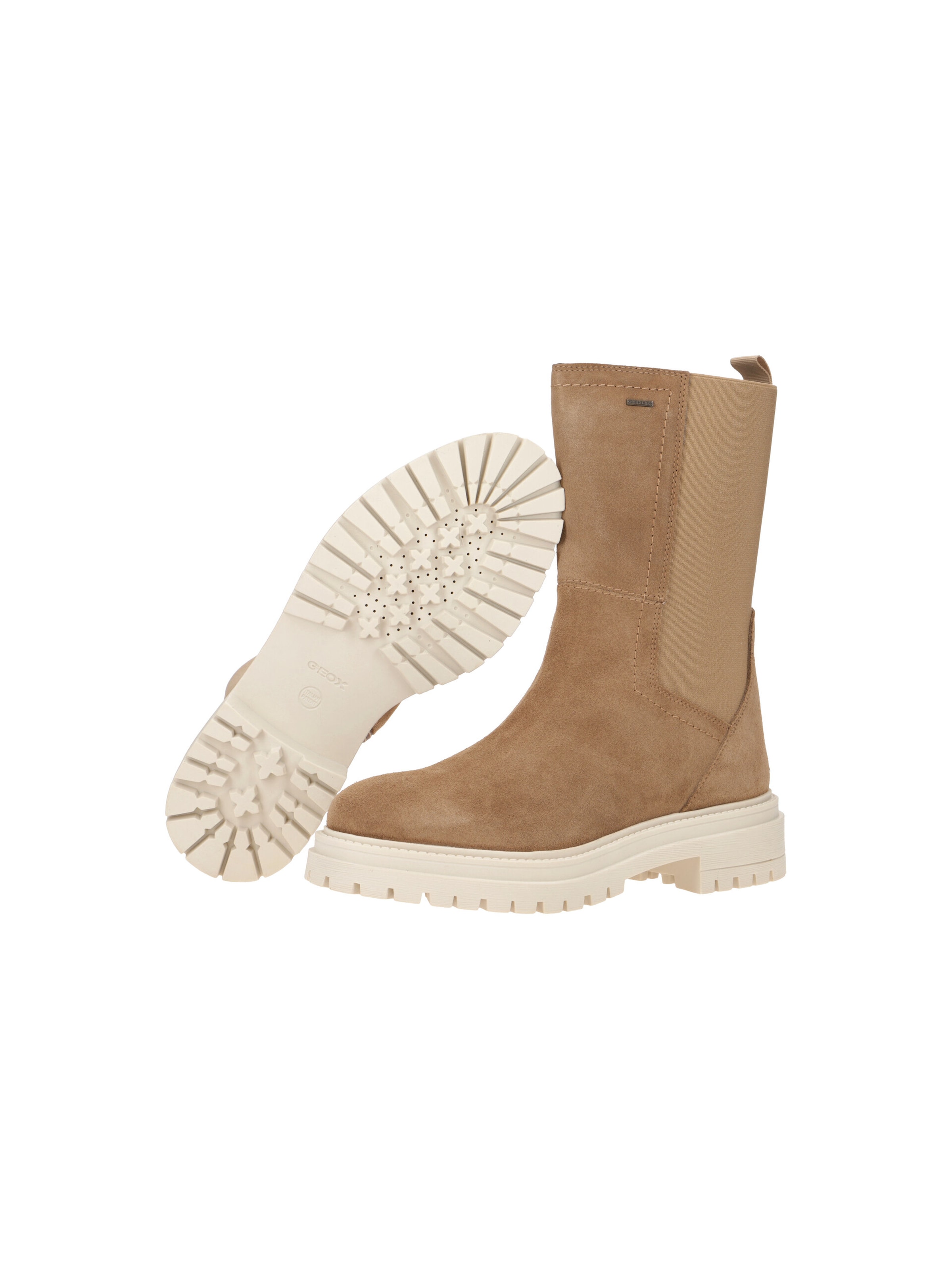 GEOX Boots 'Geox IRIDEA Stiefel braun beige wasserdicht D26D0B' in Beige