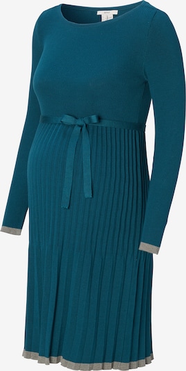 Esprit Maternity Gebreide jurk in de kleur Grijs / Petrol, Productweergave