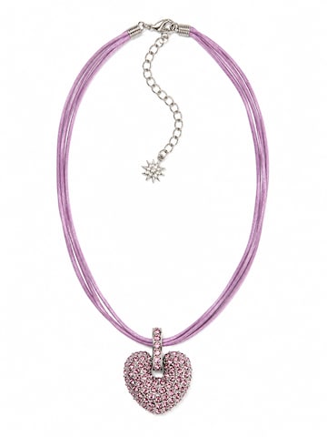 Allgäu Rebell Necklace 'Roxana' in Purple: front