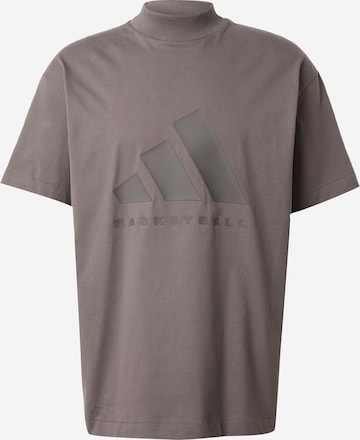 ADIDAS PERFORMANCE - Camiseta funcional 'ONE' en marrón: frente