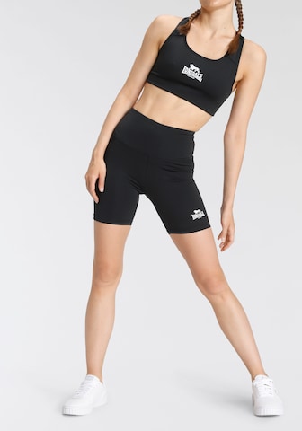 LONSDALE Skinny Sportnadrágok - fekete