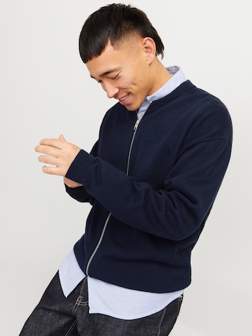 Geacă tricotată 'JWHCALVIN' de la JACK & JONES pe albastru