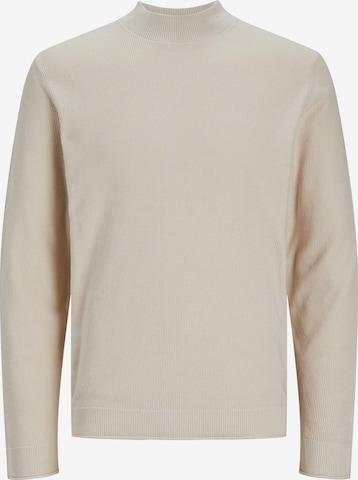 JACK & JONES Sweater 'Thomas' in Beige: front