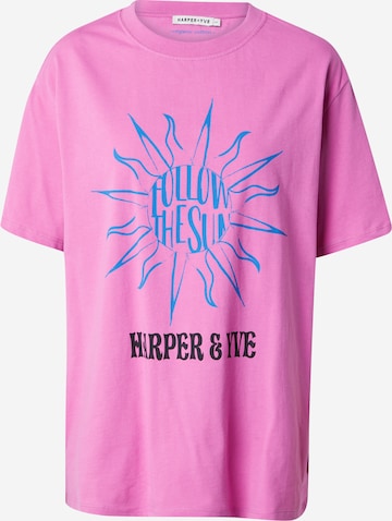 T-shirt Harper & Yve en rose : devant