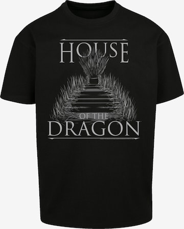 T-Shirt 'House Of The Dragon Throne' F4NT4STIC en noir : devant