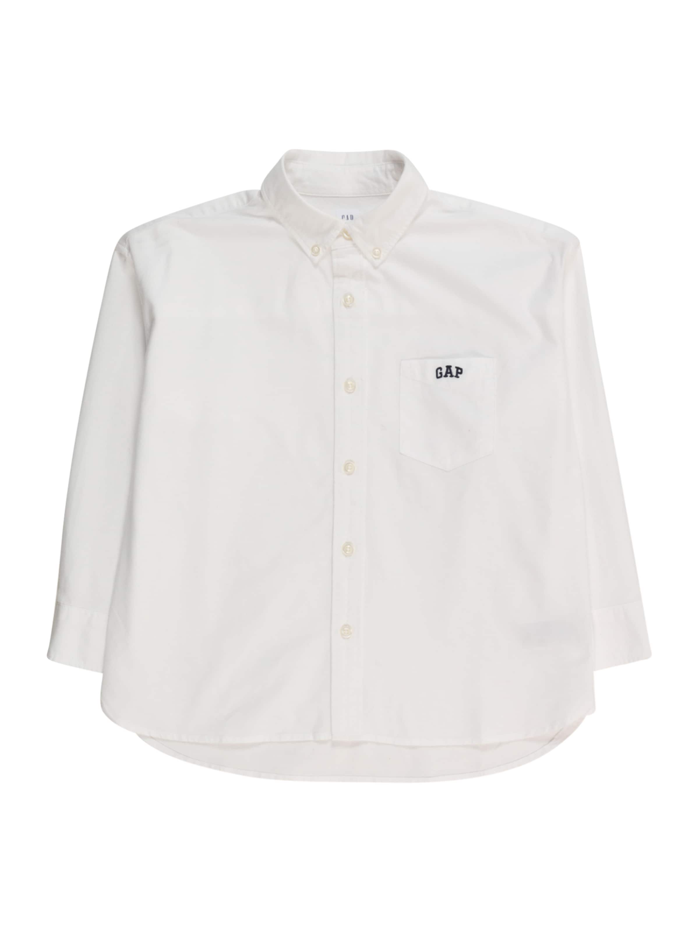 GAP Средняя посадка Рубашка в Белый: спереди