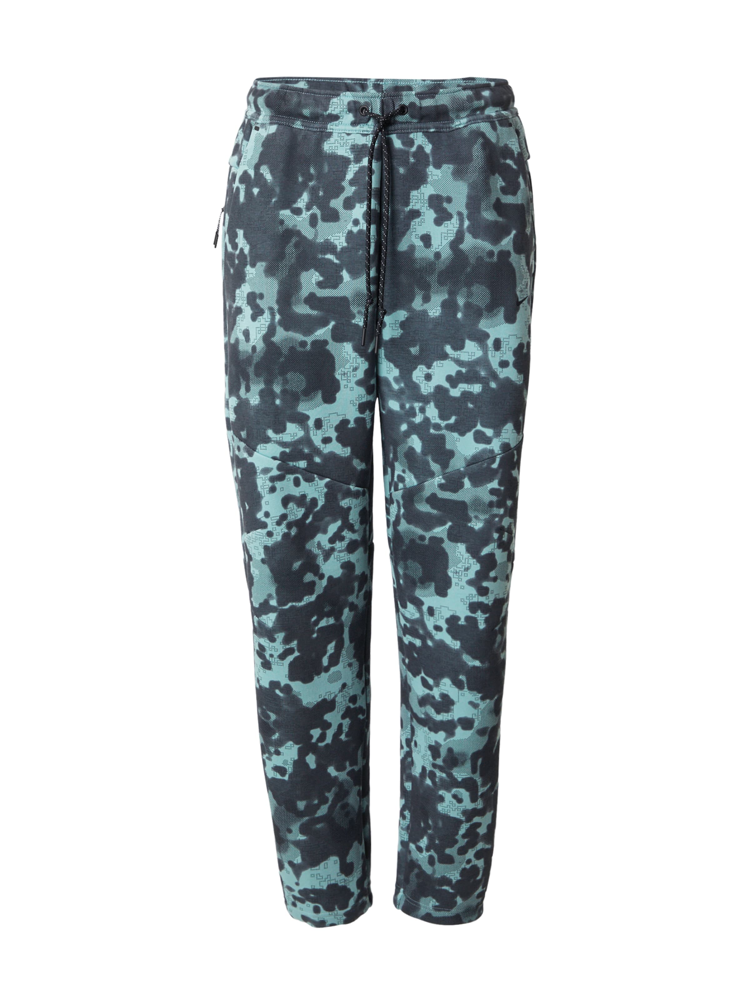 Regular Pantaloni 'Tech Fleece' de la Nike Sportswear pe verde: față