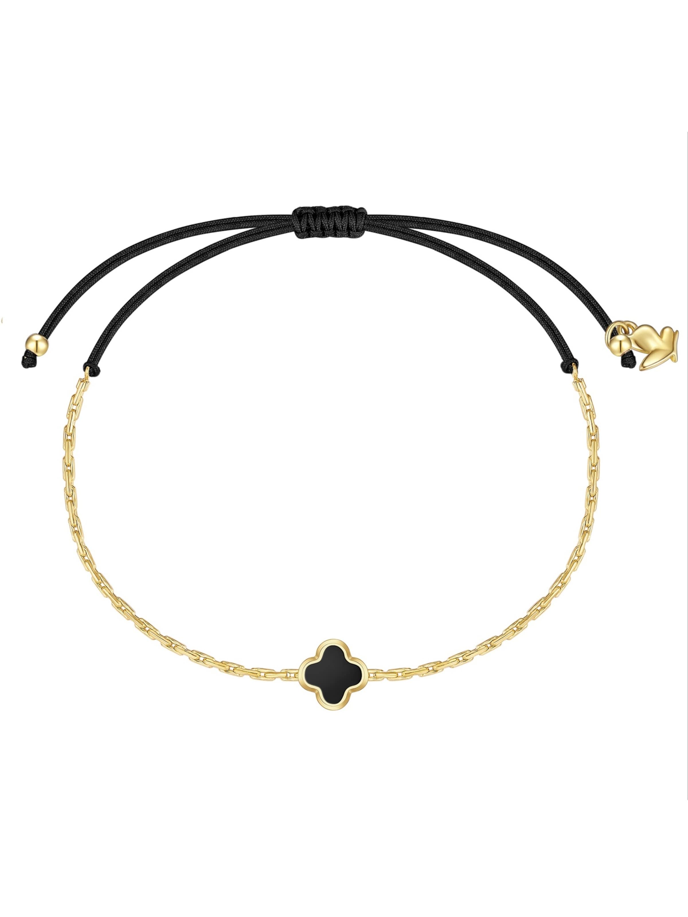 Braccialetto Glanzstücke München di colore giallo oro / nero, Visualizzazione prodotti