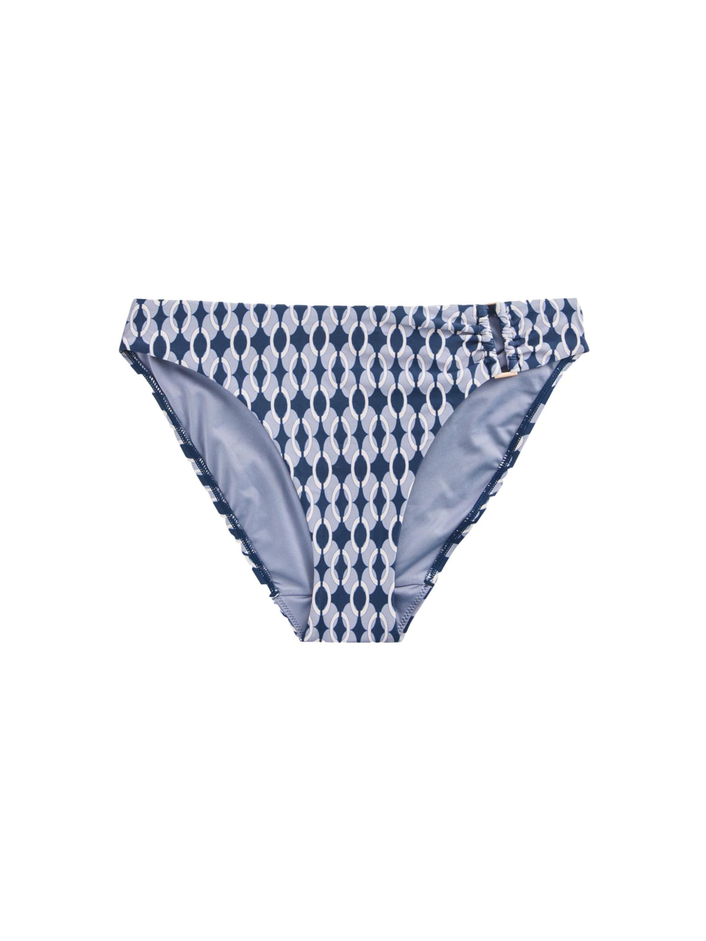 Next Bikinihose in marine / hellblau / weiß, Produktansicht