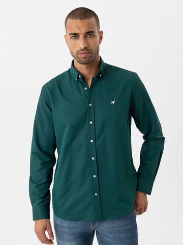 Williot - Ajuste regular Camisa 'Fernando' en verde