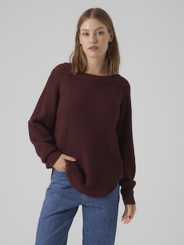 VERO MODA Sweater 'RICIENEW' in Red: front