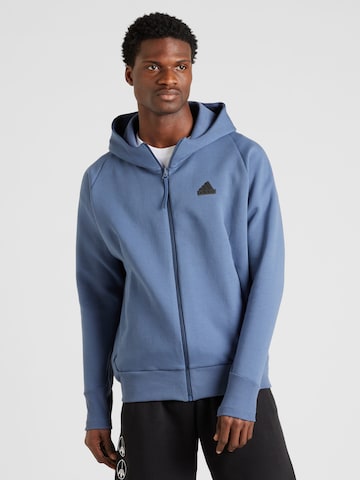 Veste de survêtement 'Z.N.E. Premium' ADIDAS SPORTSWEAR en bleu : devant