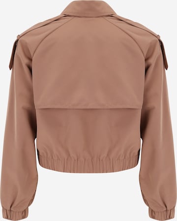 Noisy May Petite Between-Season Jacket 'LIX' in Brown