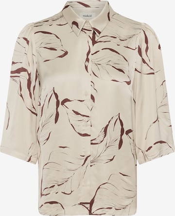 Chemisier 'SLClero' SOAKED IN LUXURY en beige : devant