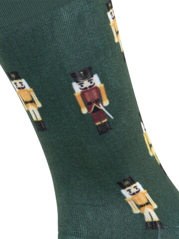 BURLINGTON Socks 'December Days' in Green: front