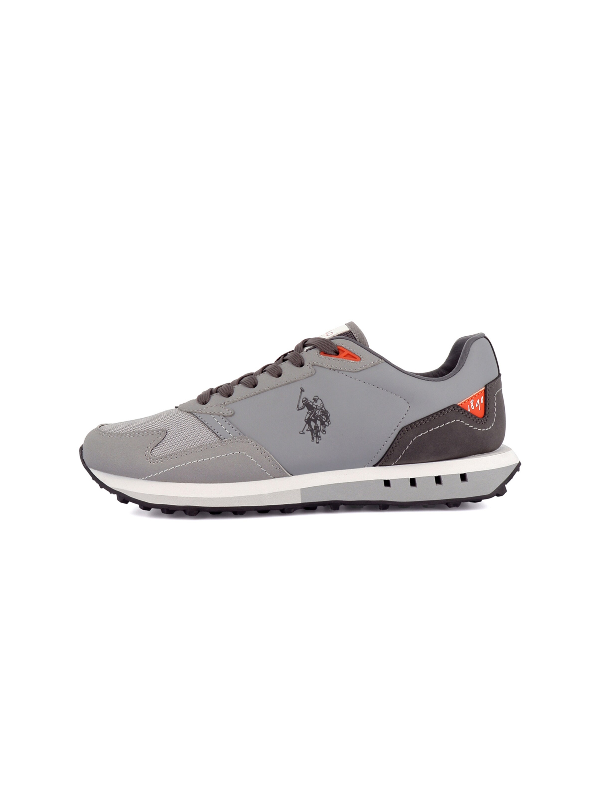 Baskets basses 'April' US POLO ASSN. en gris : devant