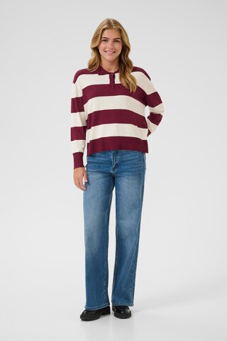 Pull-over 'Lizza' Kaffe en rouge