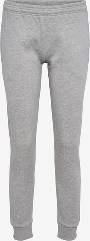 Hummel Tapered Workout Pants in Grey: front