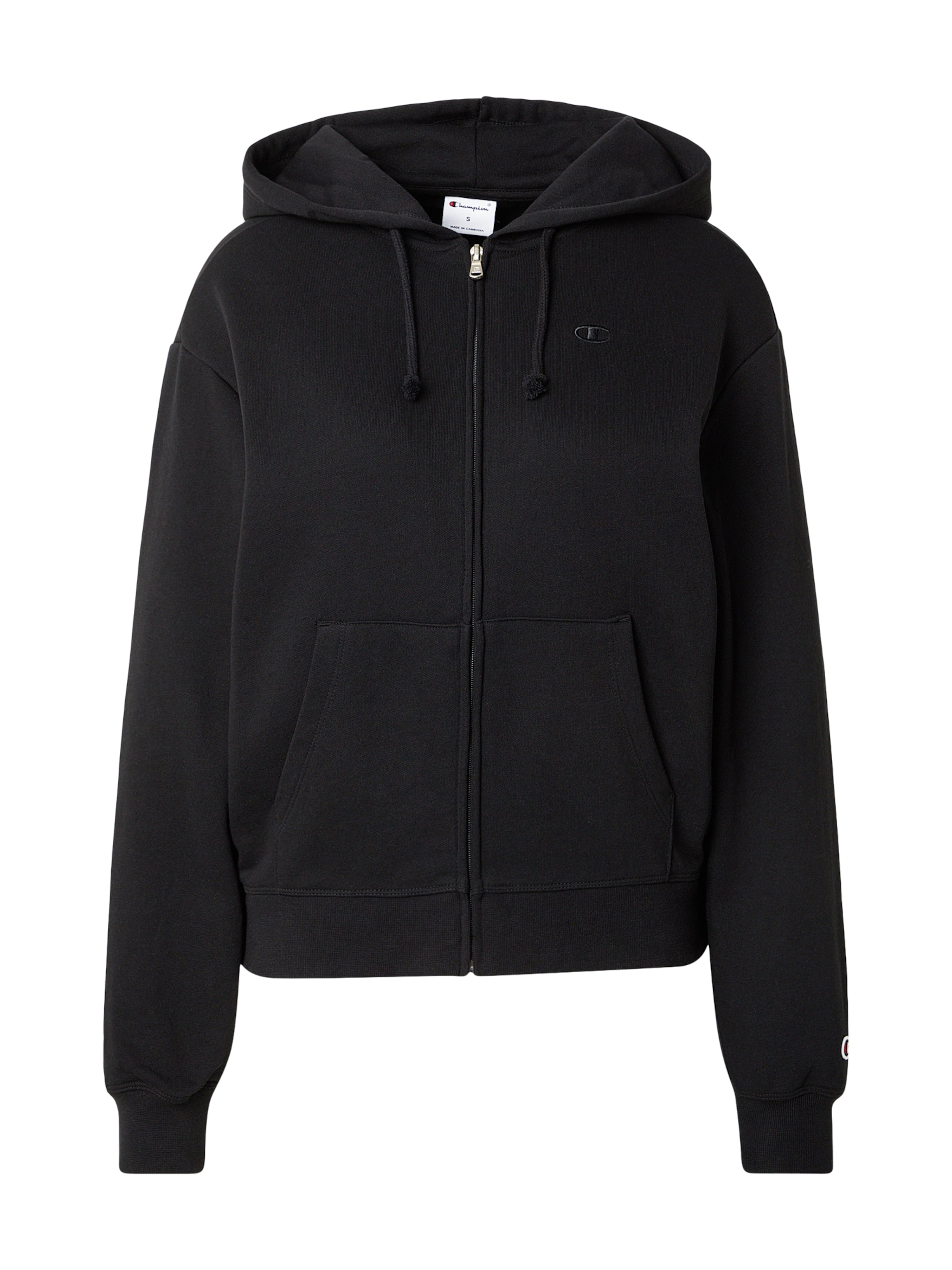 Champion Authentic Athletic Apparel Tréning dzseki - fekete: elől