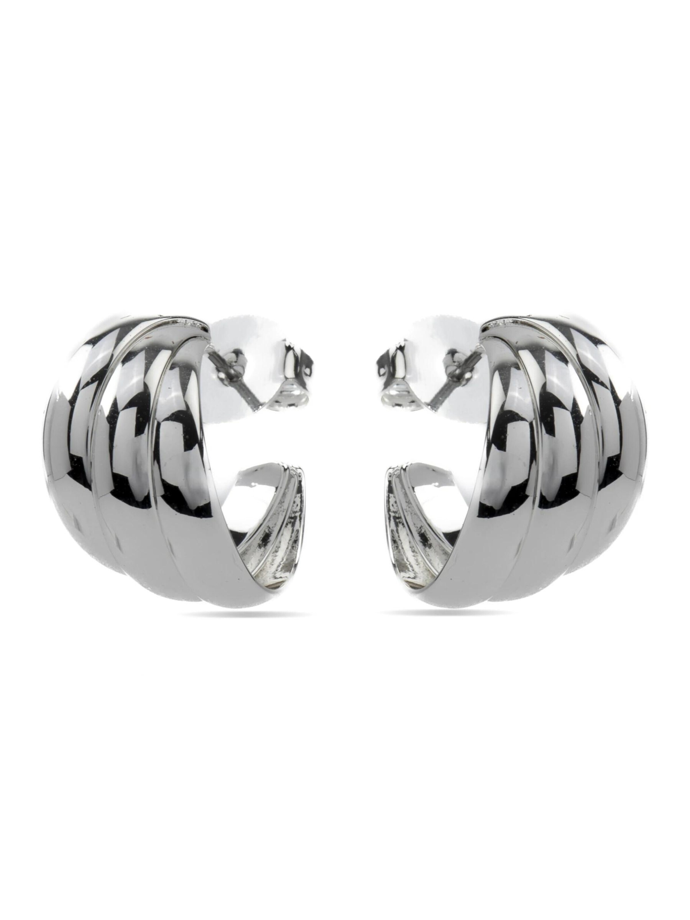 LUXBYLUX Earrings in Silver: front