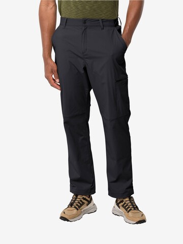 Regular Pantalon outdoor 'WANDERTHIRST' JACK WOLFSKIN en gris : devant