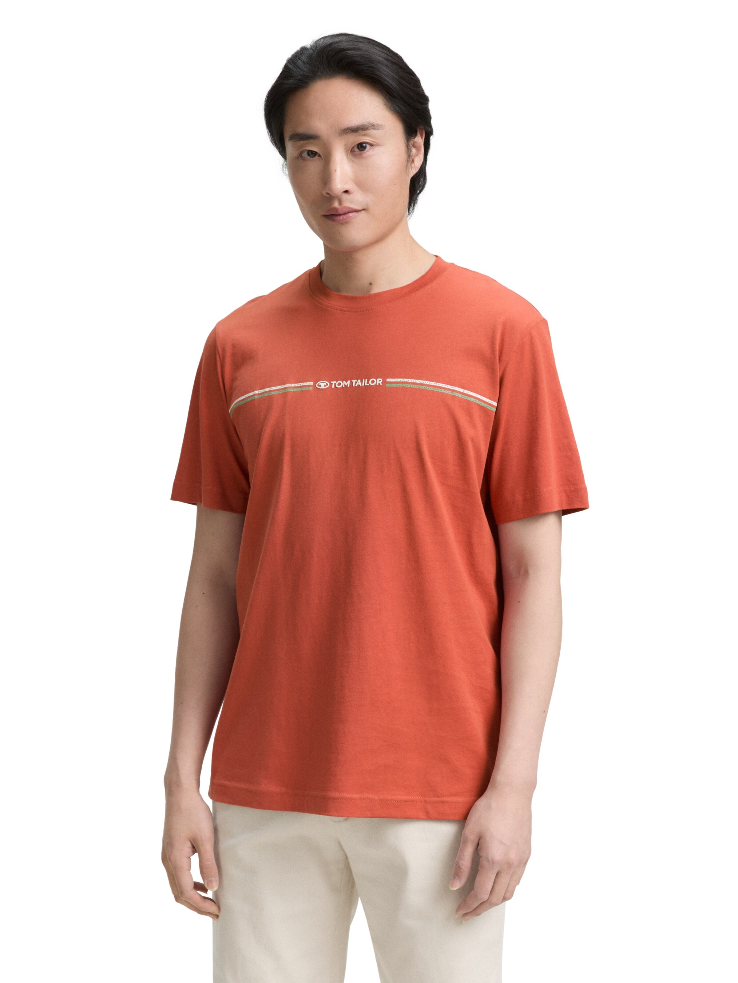 TOM TAILOR Shirt in Orange: front