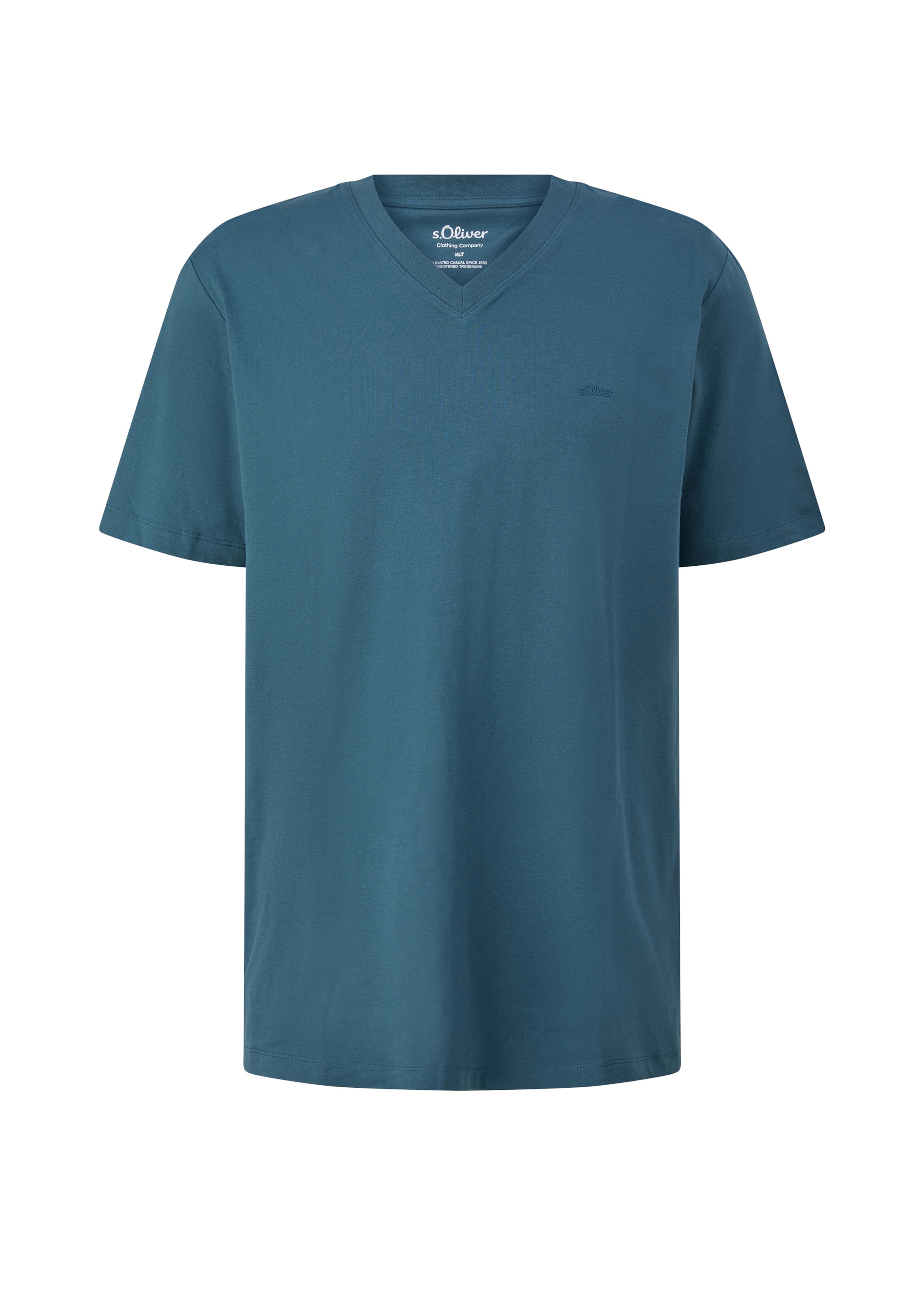 s.Oliver Men Big Sizes T-Shirt in Blau: Vorderseite