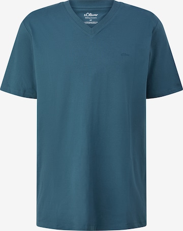 s.Oliver Men Big Sizes T-Shirt in Blau: Vorderseite