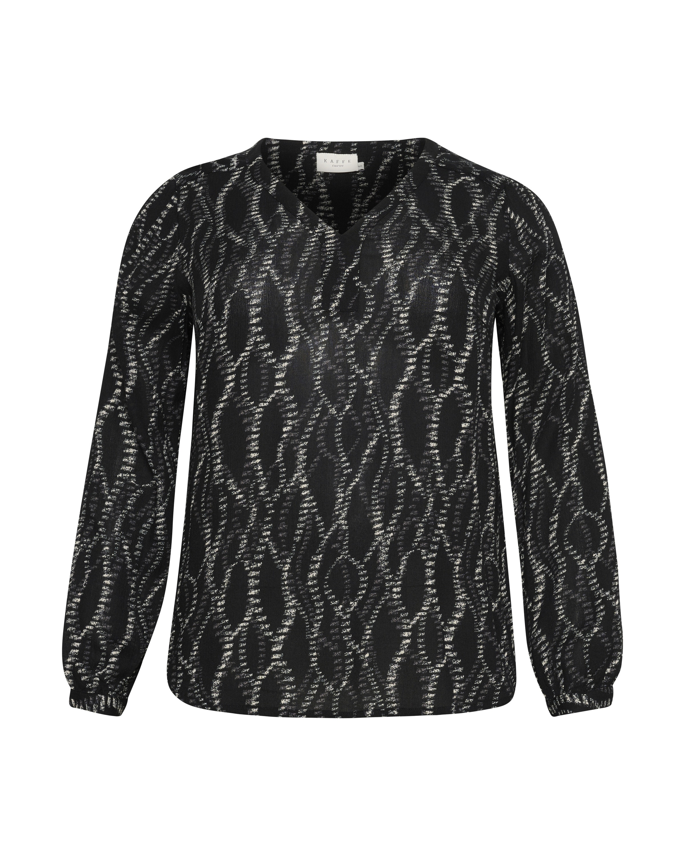 Chemisier 'KC Ami' KAFFE CURVE en noir : devant