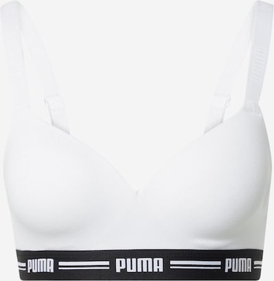PUMA Sportski grudnjak u crna / bijela, Pregled proizvoda