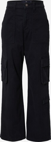HOLLISTER Cargo trousers in Black: front