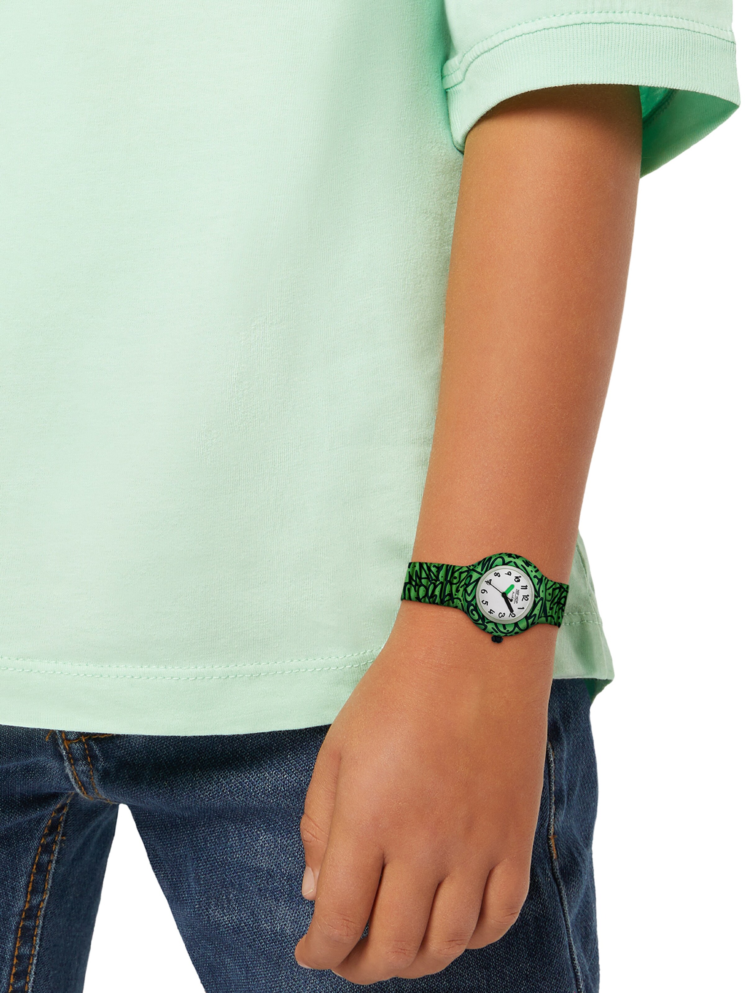 Hip Hop Uhr 'Kind Fun' in Grün