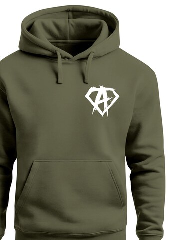 Neverless Sweatshirt 'Anarchy Gym' in Green