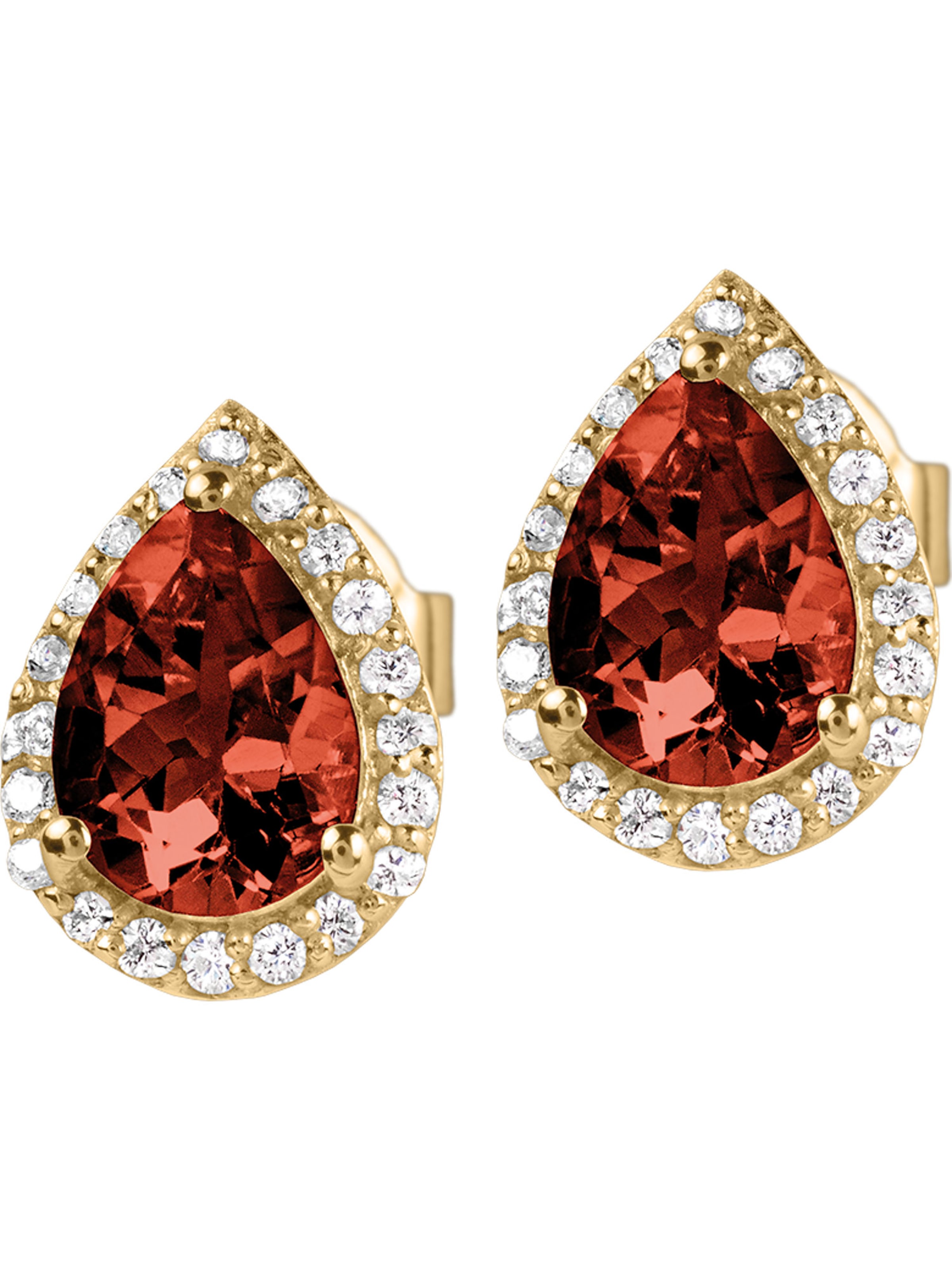 Jacques Lemans Ohrringe in Rot: Vorderseite