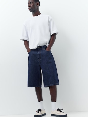 Pull&Bear Loosefit Džíny – modrá