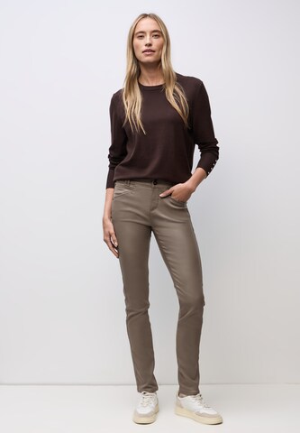 STREET ONE Slim fit Pants in Brown